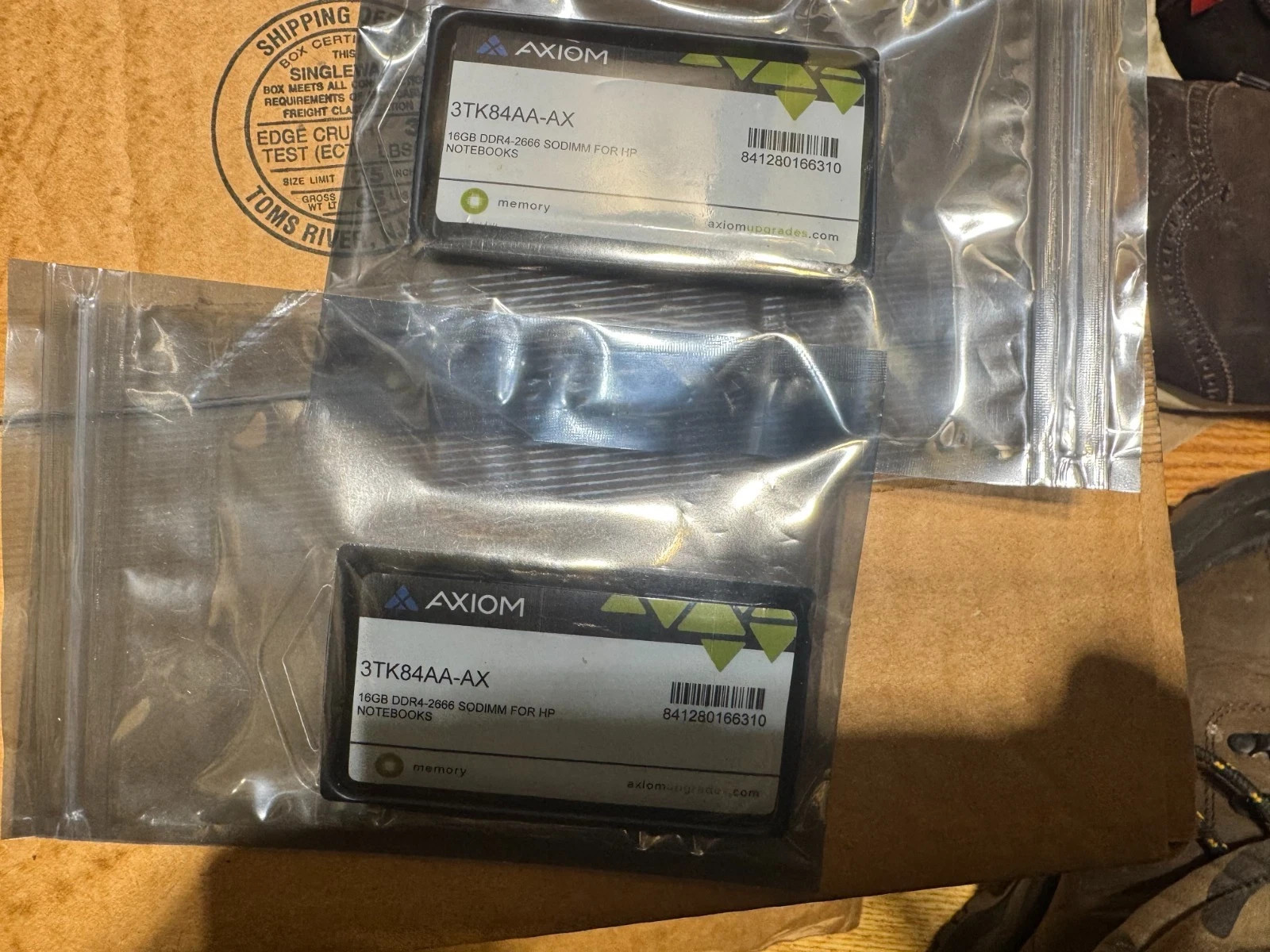 1X 16gb AXIOM HP 3TK84AA-AX DDR4-2666 , PC4-21300 DDR4-2666MHz SO-DIMM non-ECC