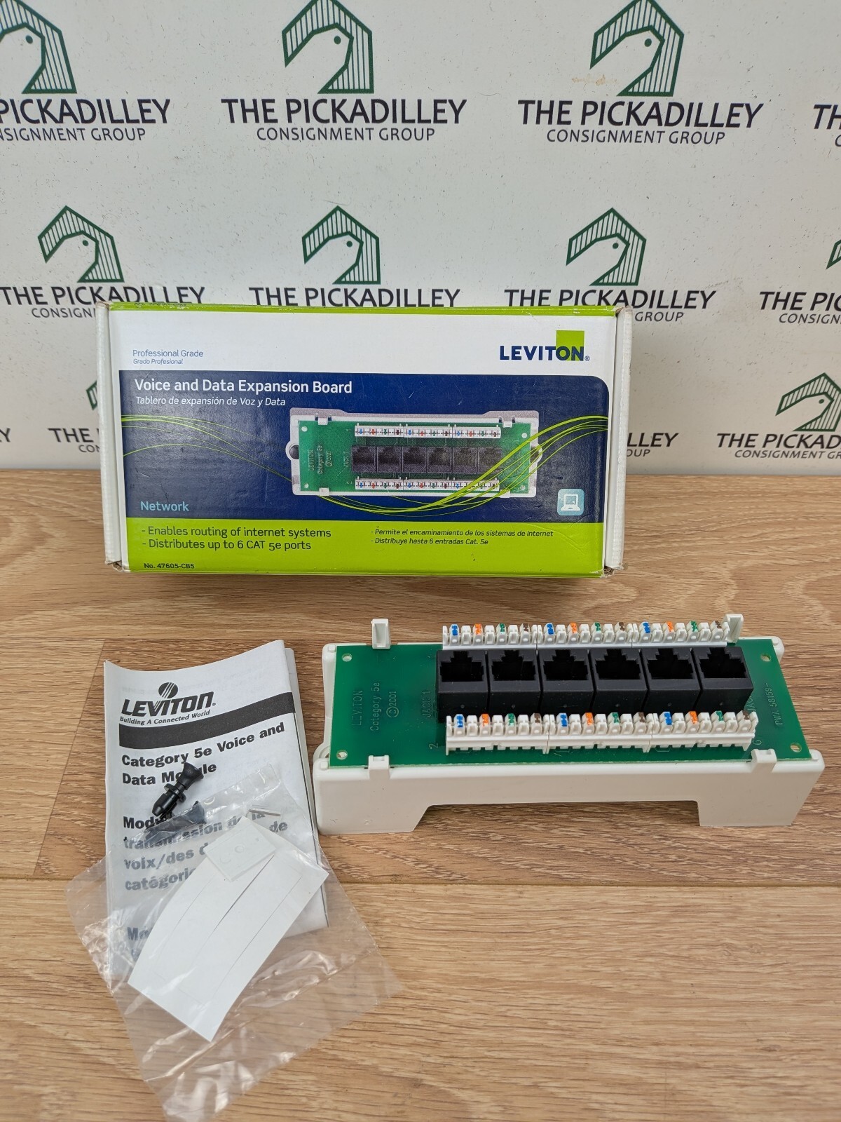 Leviton Voice and Data Expansion Board Cat5e Network Module Green