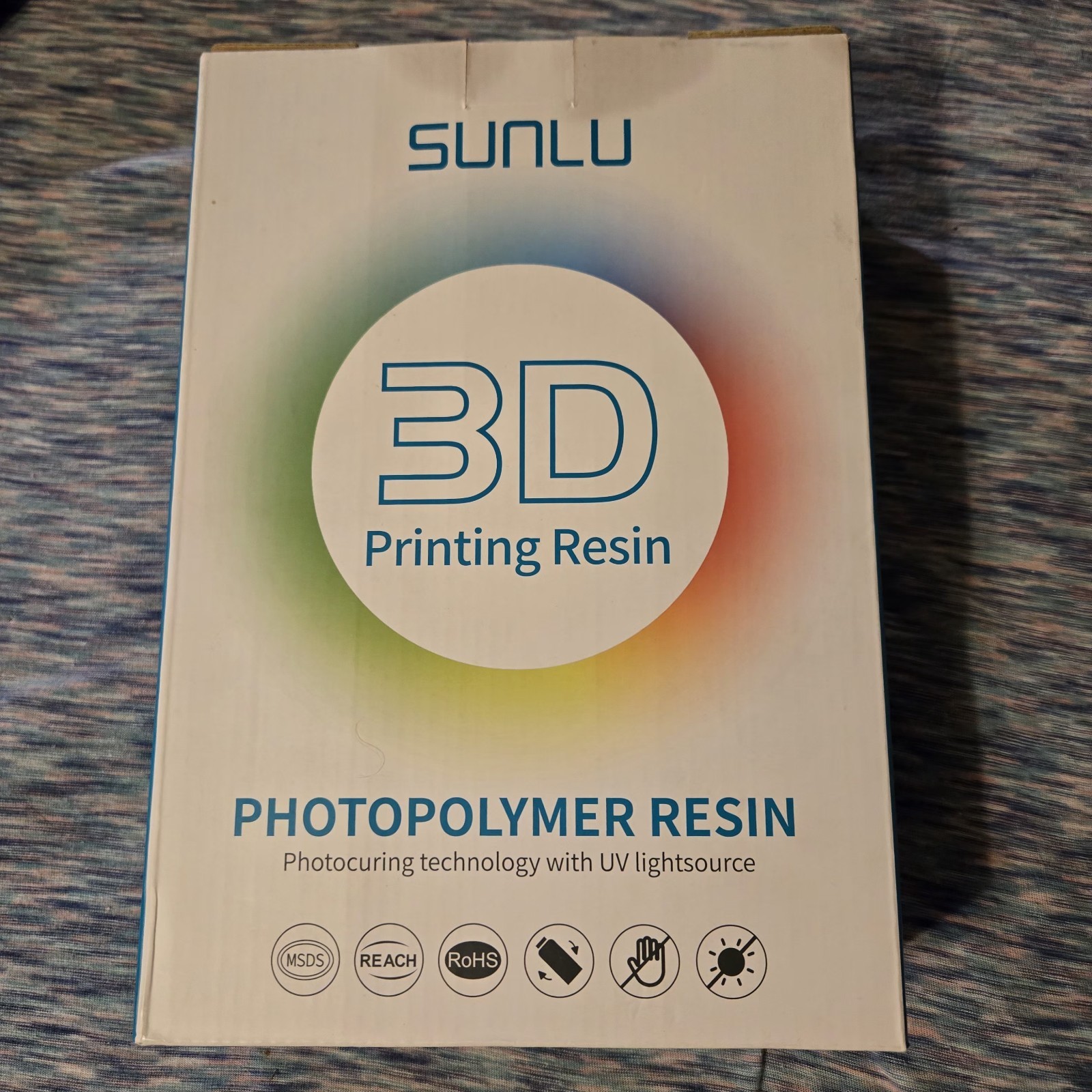 SUNLU 3D Printer Resin 2000g Standard Photopolymer 405nm UV Curing Clear Green