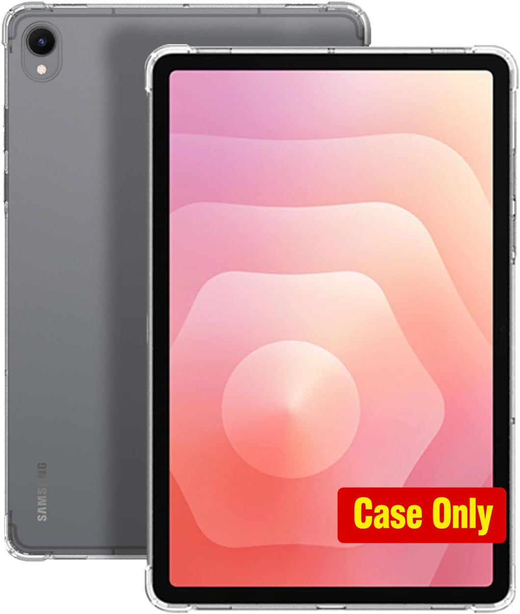 Clear Soft TPU Back Cover Case for 11 inch Samsung Galaxy Tab S11, Shockproof De