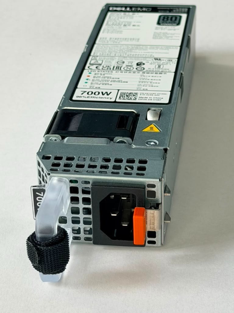 Dell EMC 700W Titanium Hot Plug Power Supply H700E-S1 DP/N 0X1HXF New Pull