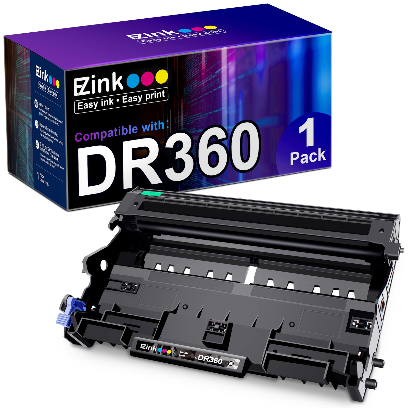 EZ Ink DR360 Drum Unit Replacement for Brother Laser Printers 12000 Pages