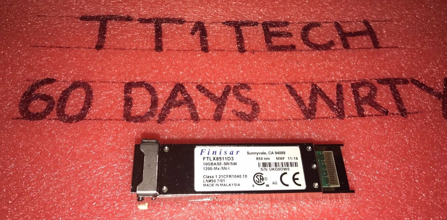 Genuine Finisar FTLX8511D3 10G 10GBase-SR/SW Transceiver XFP 0FP798 150availabl