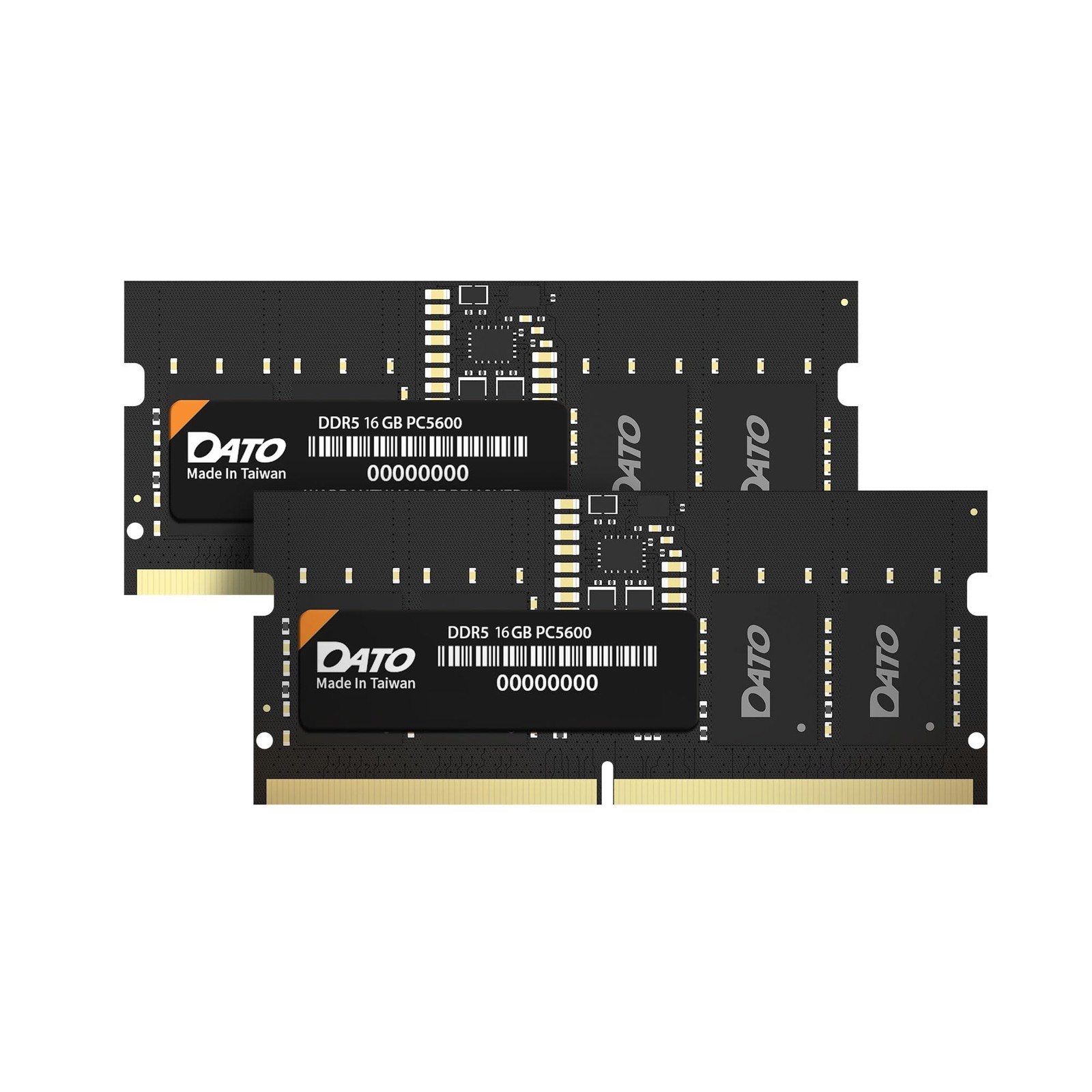 DATO DDR5 SODIMM 32GB Kit 16GBx2 Laptop RAM 5600MHz (16GBx2), Black