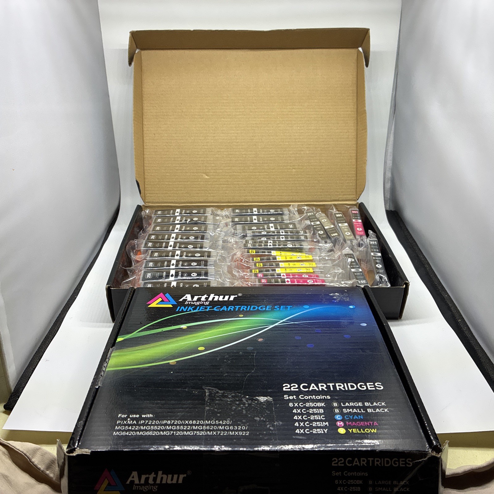 Arthur imaging inkjet cartridge set 28 & 18 Cartridges 2 Boxes 46 Total Packs