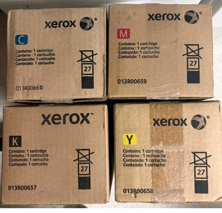 Brand New Set of 4 Xerox 013R00657 013R00658 013R00659 013R00660 CMYK Drums