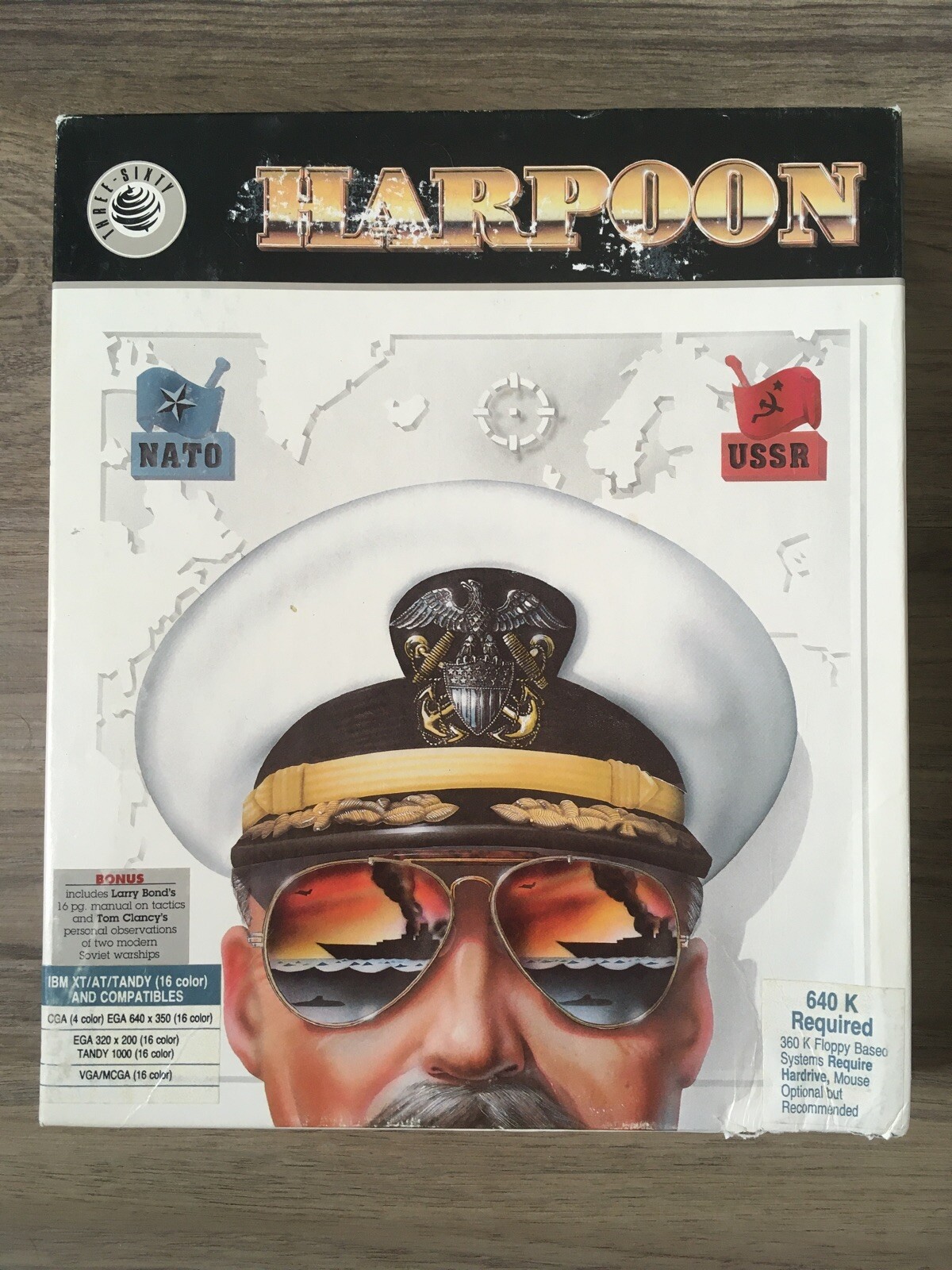 Harpoon Nato USSR DOS IBM PC 1988 Floppy Disc Vintage Computer Game 