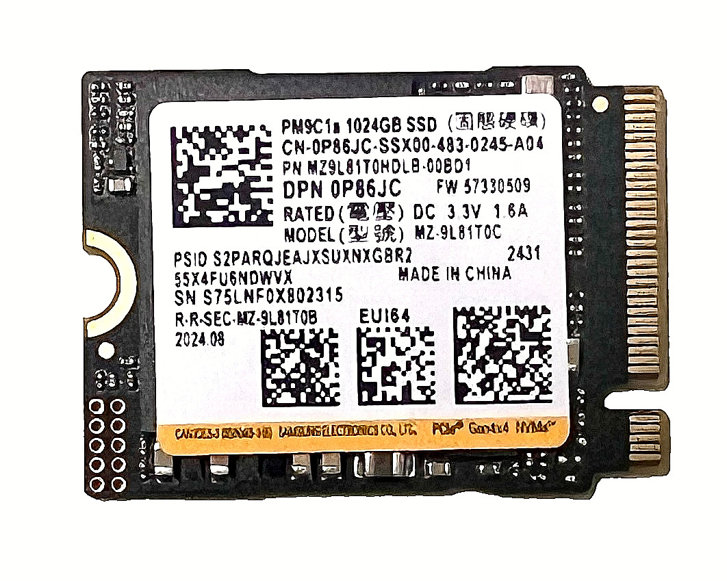 Samsung  PM9C1a 1TB Internal NVME PCIe M.2 2230 Gen 4 *4 tested 100% health