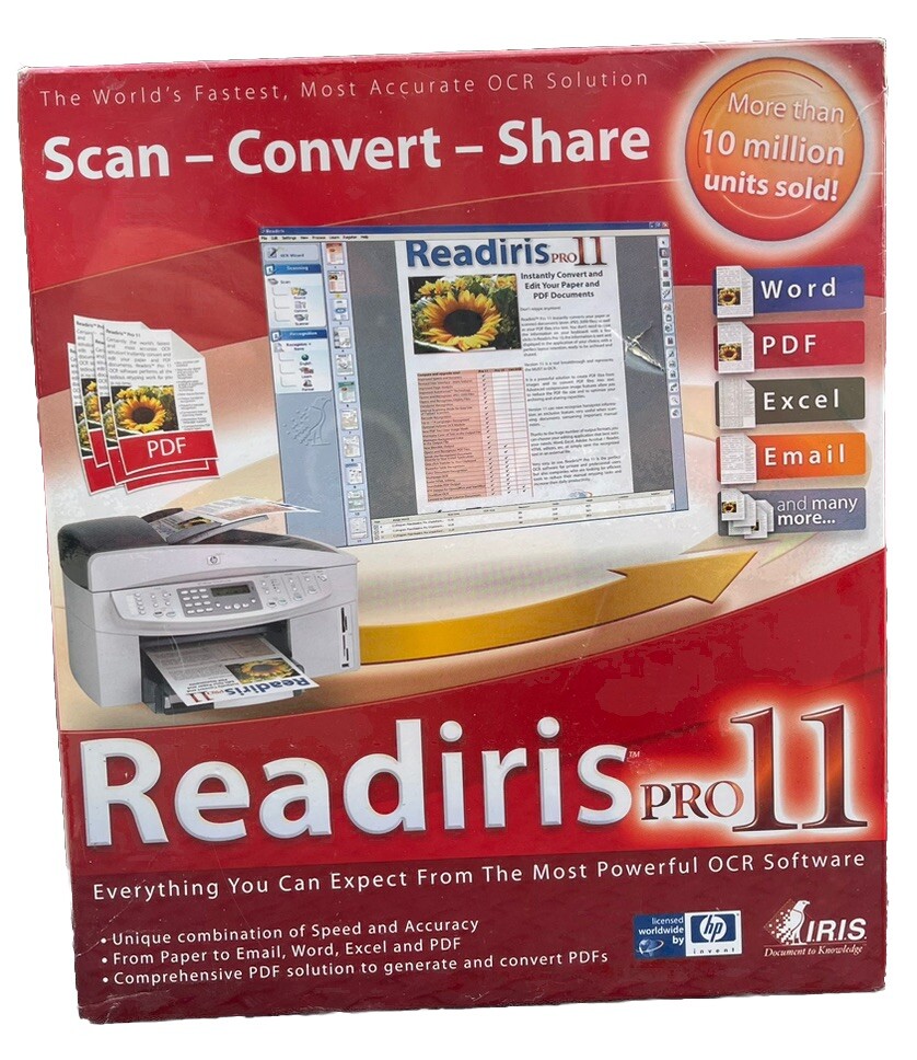 Iris Scan Convert Share Readiris Pro 11