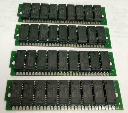 16MB 4x4MB 30-Pin SIMM 60ns 9bit FPM Parity Memory PC, IBM, Compaq, Sun, HP 4x9