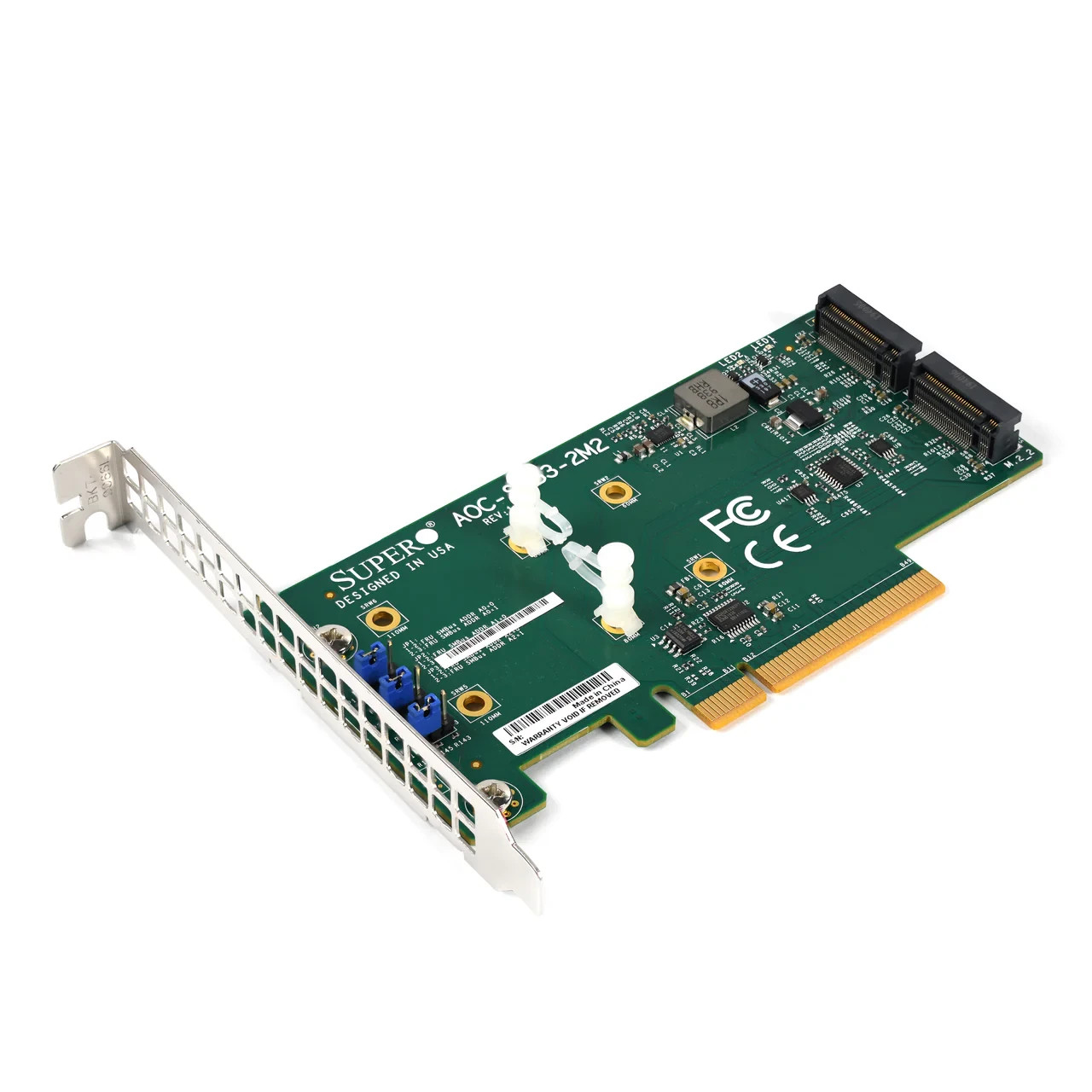 Supermicro AOC-SLG3-2M2 Dual M.2 NVMe PCIe 3.0 x8 Add-On Card