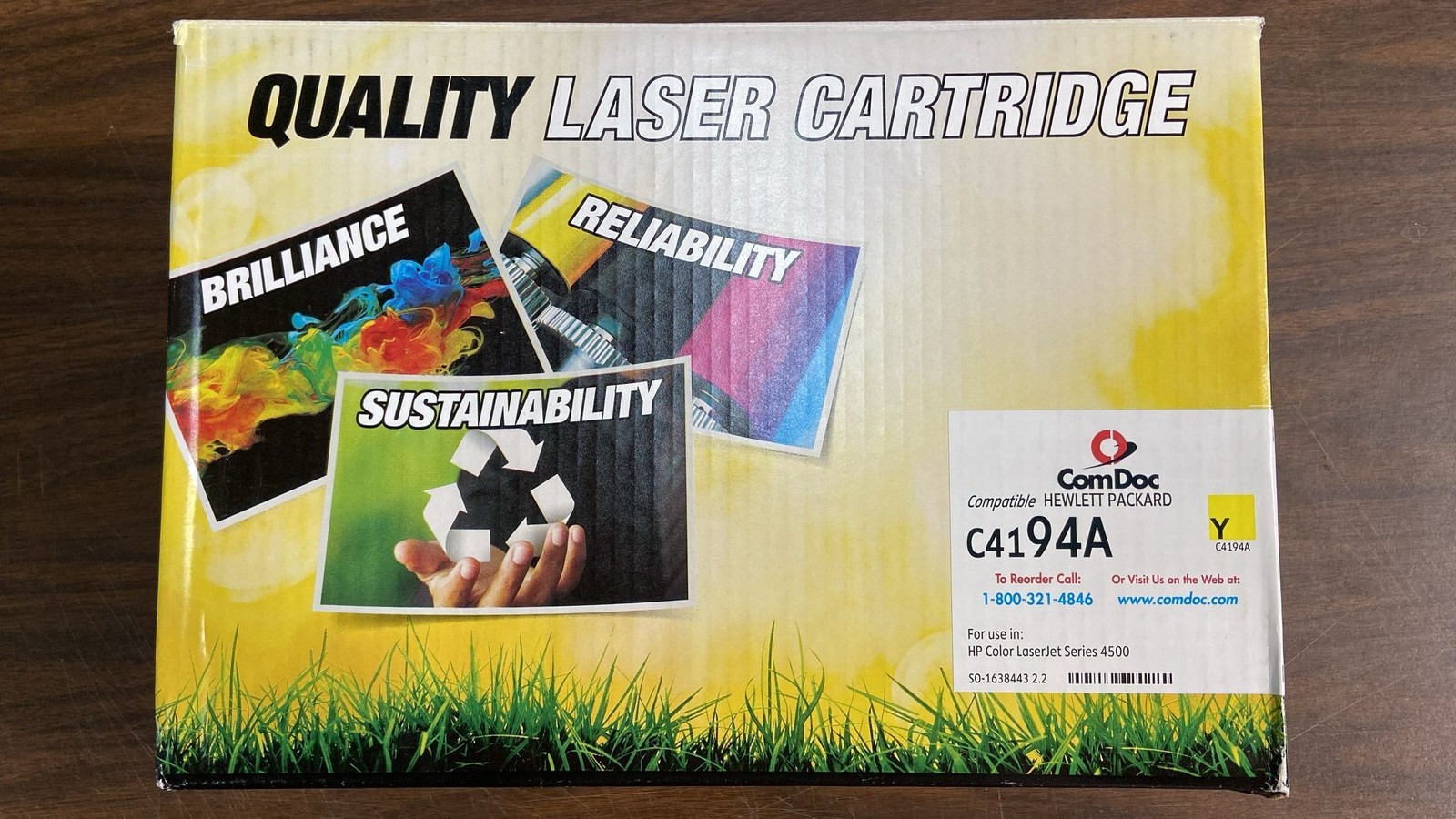 ComDoc QUALITY LASER Cartridge Compatible C4194A Yellow For use in HP Color