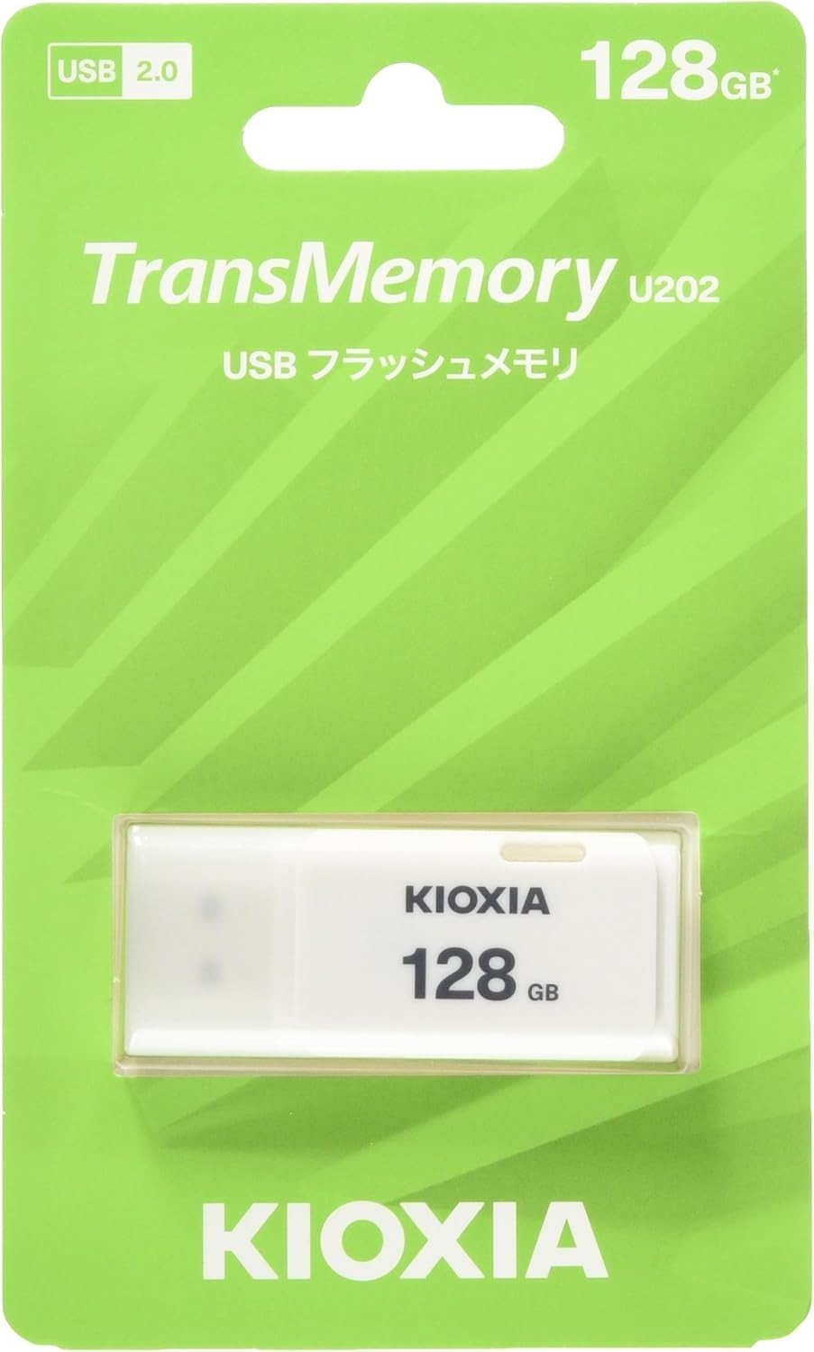 KIOXIA TransMemory U202 128GB USB 2.0 Flash Drive KLU202A128GW Japan New