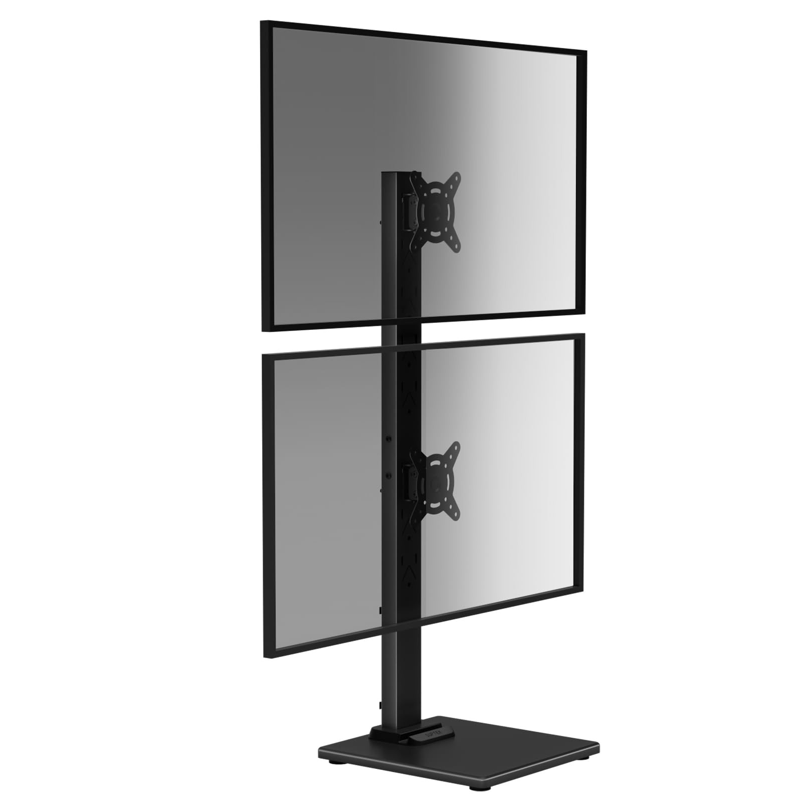 Suptek Dual Monitor Stand with Base for Two 13-36" Screen | Vertical Stack Scree