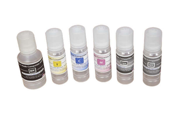 6 Color Reusable Bottles For Epson ET-8500 and ET-8550 -Just pour and fill