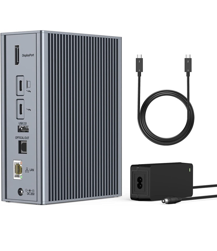 Thunderbolt 3 Dock USB C Docking Station Dual Monitor,16-in-1 Laptop Dock For Ma