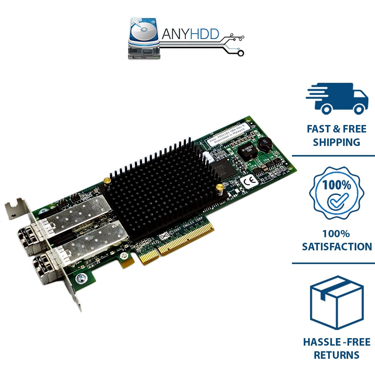 SUN 8GB DUAL PORT FIBRE CHANNEL ADAPTER 371-4306-01 LPE12002