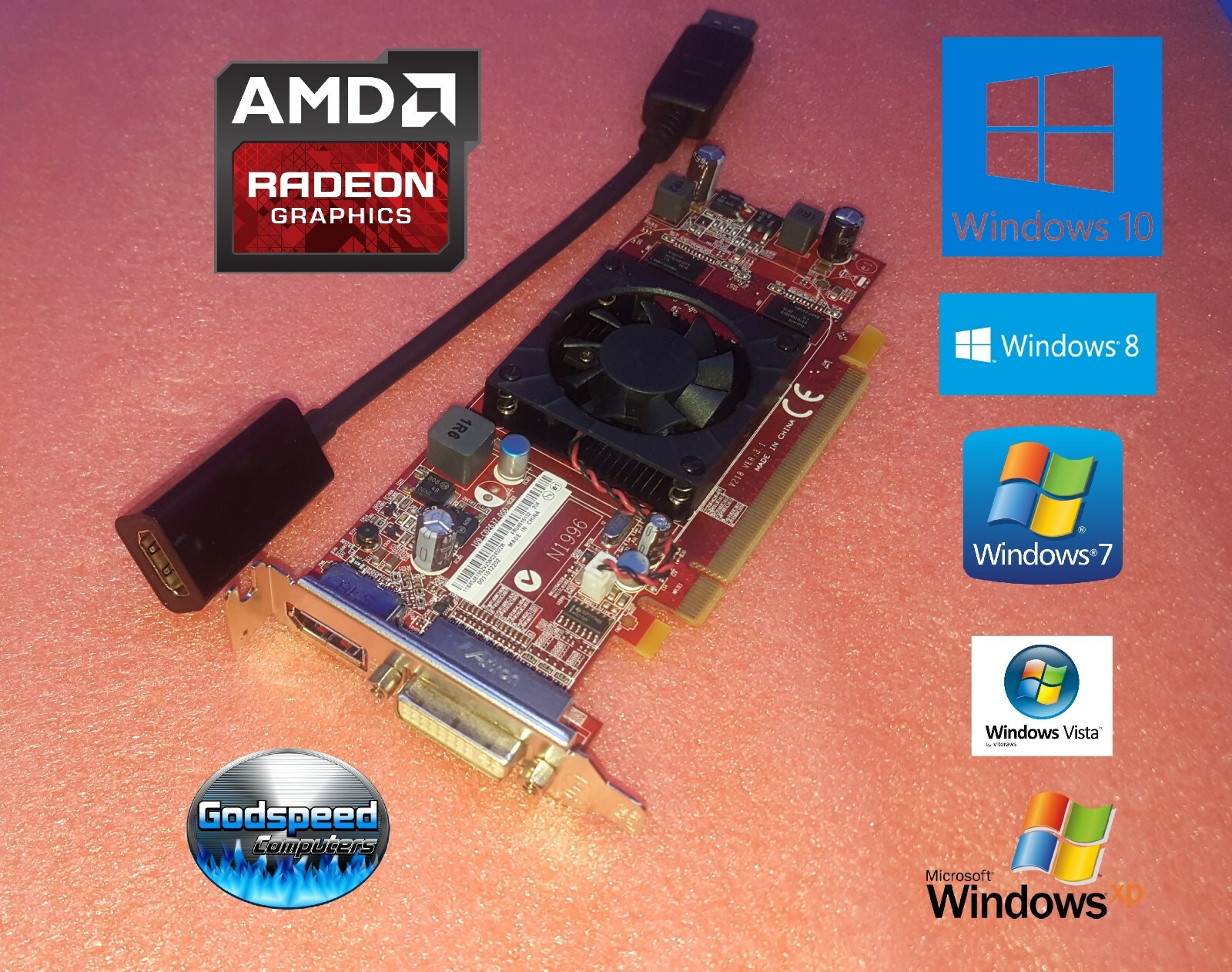 eMACHINES EL1352 EL1352G EL1358 EL1358G EL1360 EL1360G HDMI DVI DP Video Card
