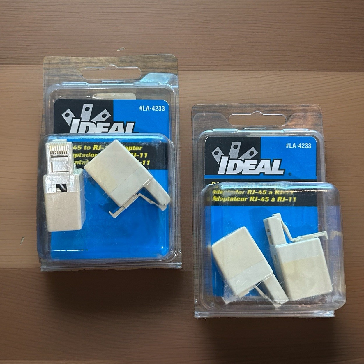 *Set of 2* Ideal Industries LA-4233 Rj-45 to Rj-11 Adapter (2 pack) Brand New