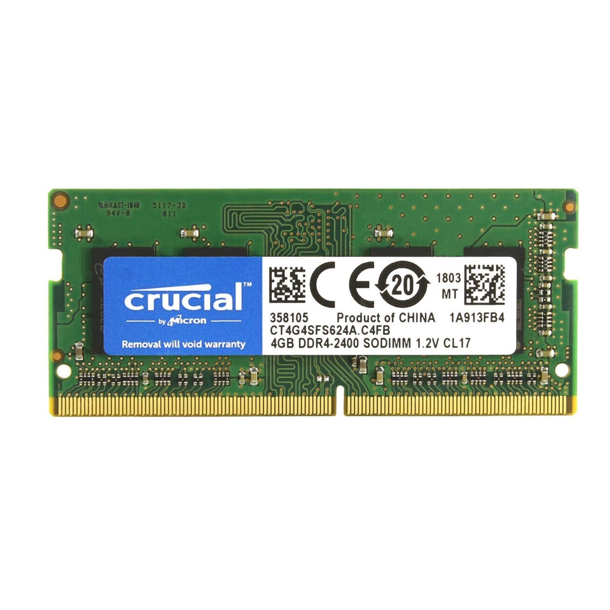 New Crucial 4GB DDR4 2400MHz PC4-19200 Laptop SODIMM Memory Ram CT4G4SFS624A
