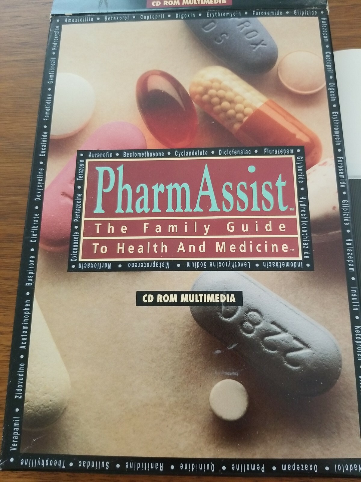 1994 VTG PharmAssist: The Family Guide To Health And Medicine CD-Rom Original 