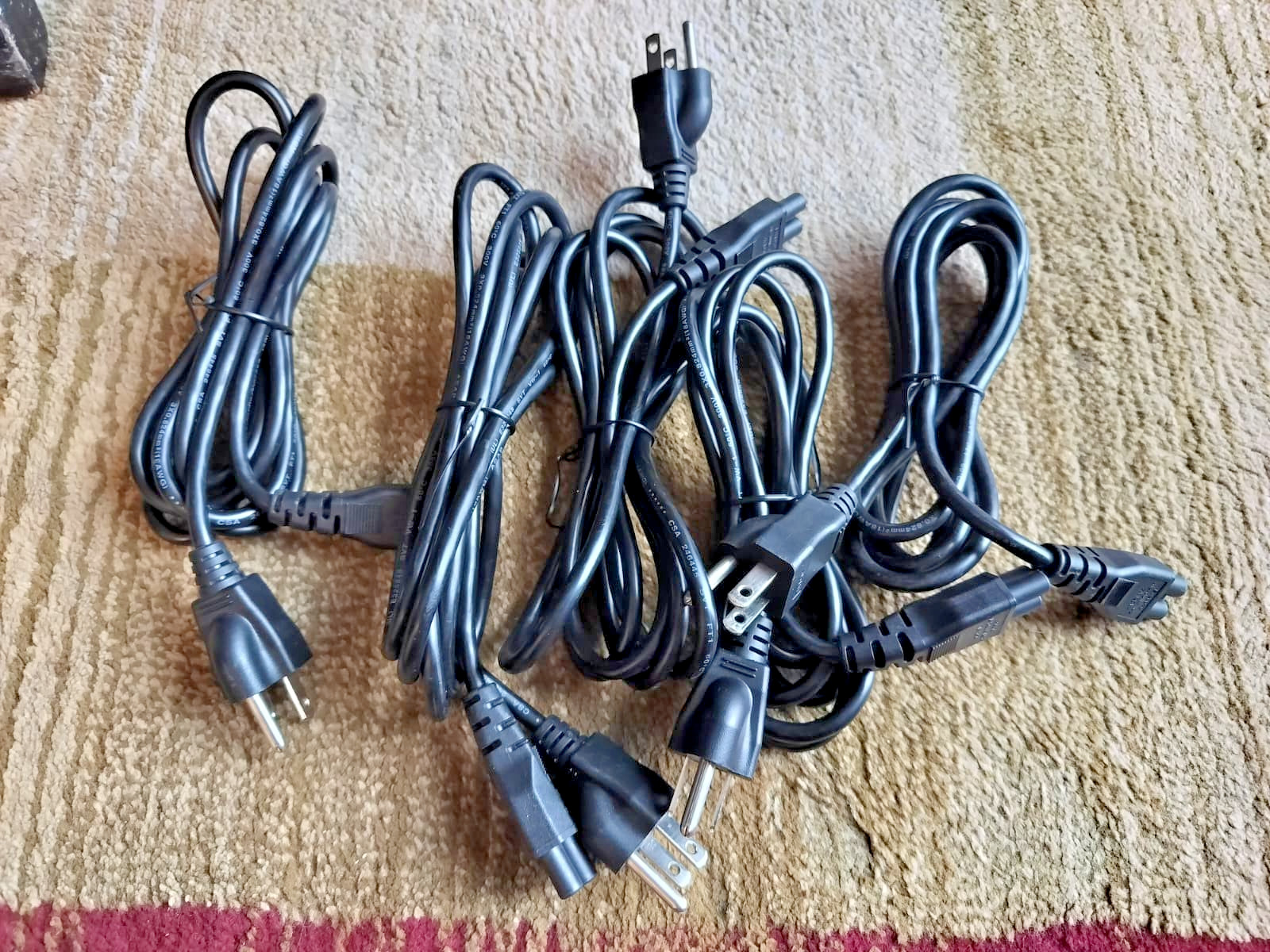 5x Branded Power Cord Mickey Mouse for Laptop Dell HP AC Charger **GRADE A**