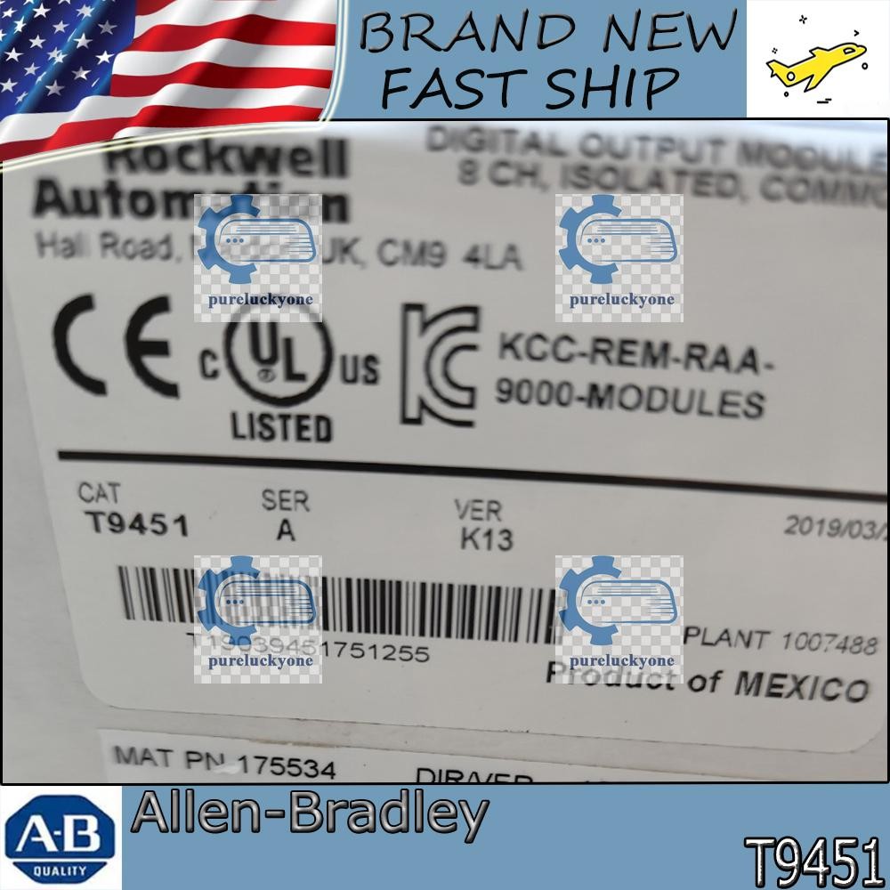 1PC AB T9451 SER A  VER K13 8PT OUTPUT ROCKWELL AUTOMATION  PLC New Sealed T9451