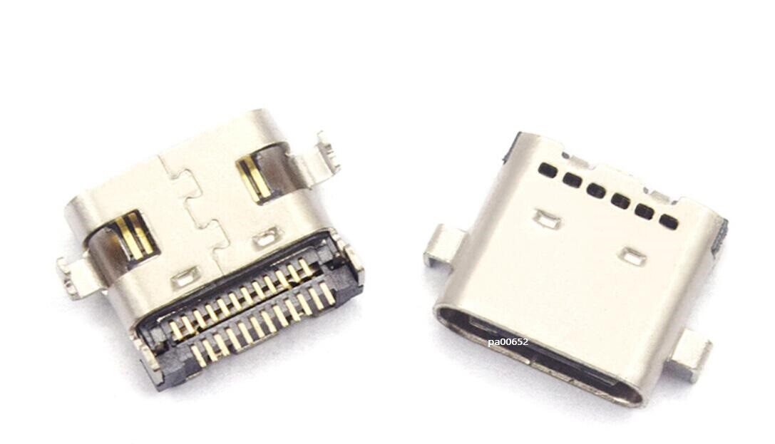 5pcs USB3.1 Type C 24Pin Female SMT DIP PCB Socket SMD Connector DIY Solder