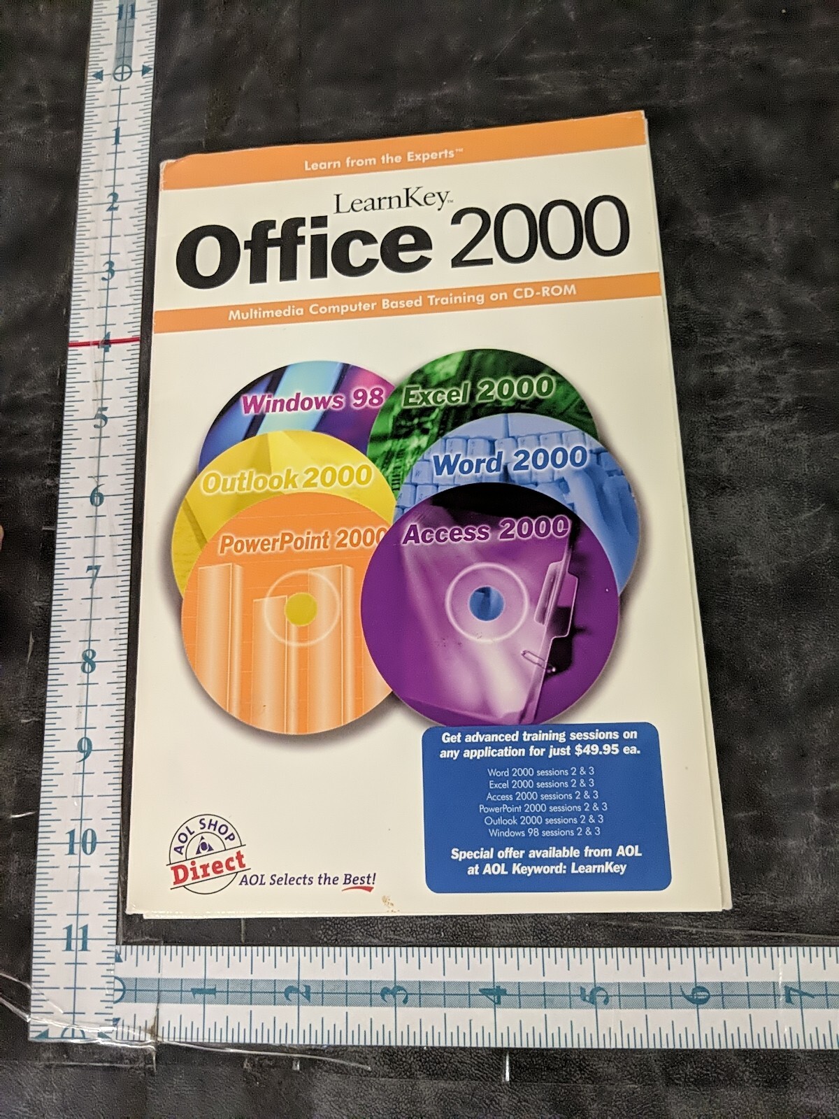 LEARN KEY Office 2000 Multimedia Computer Based Training PC 6 CD Set Vintage