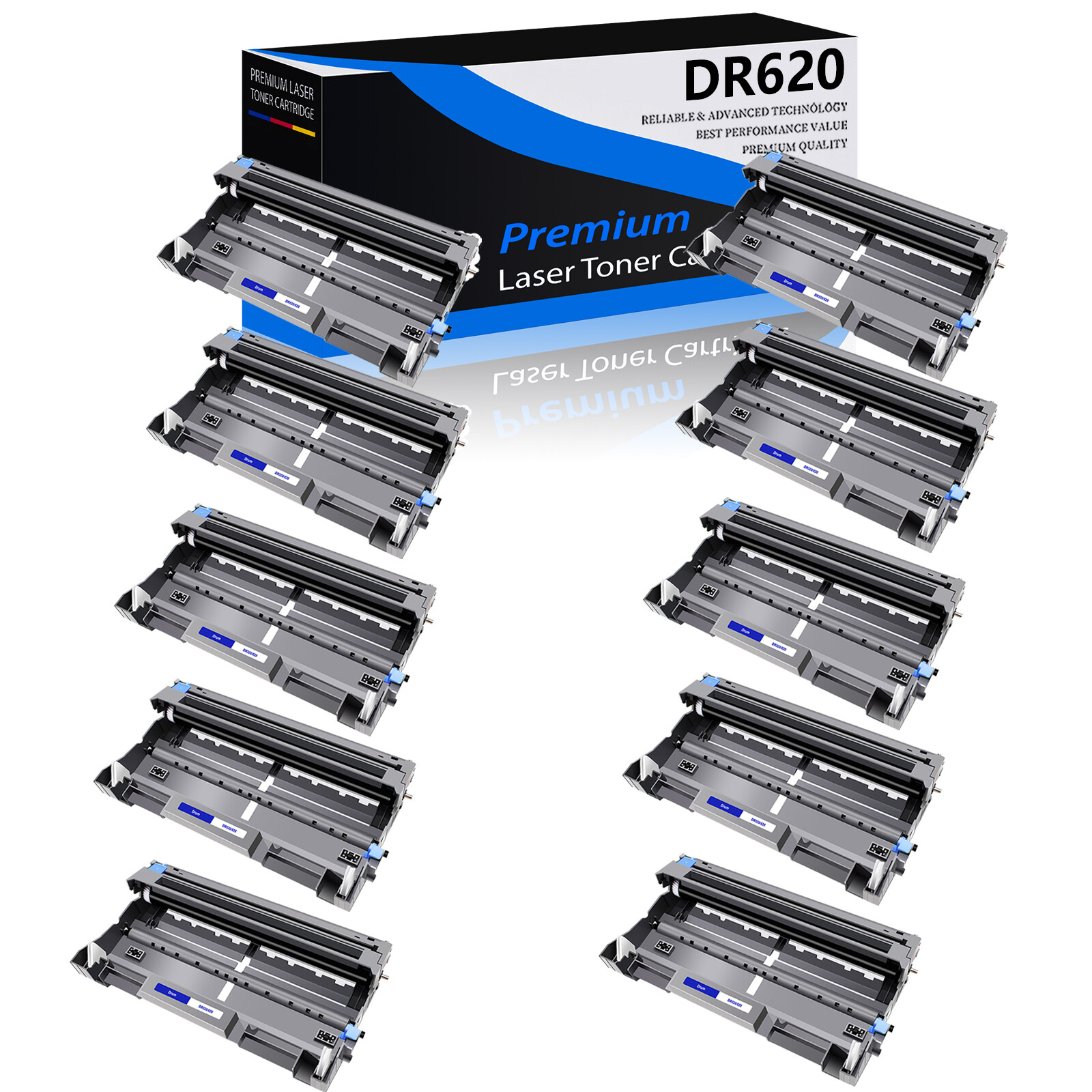 10PK DR620 Drum Unit Compatible with Brother DCP-8085DN HL-5350DNLT 5340D 5380DN