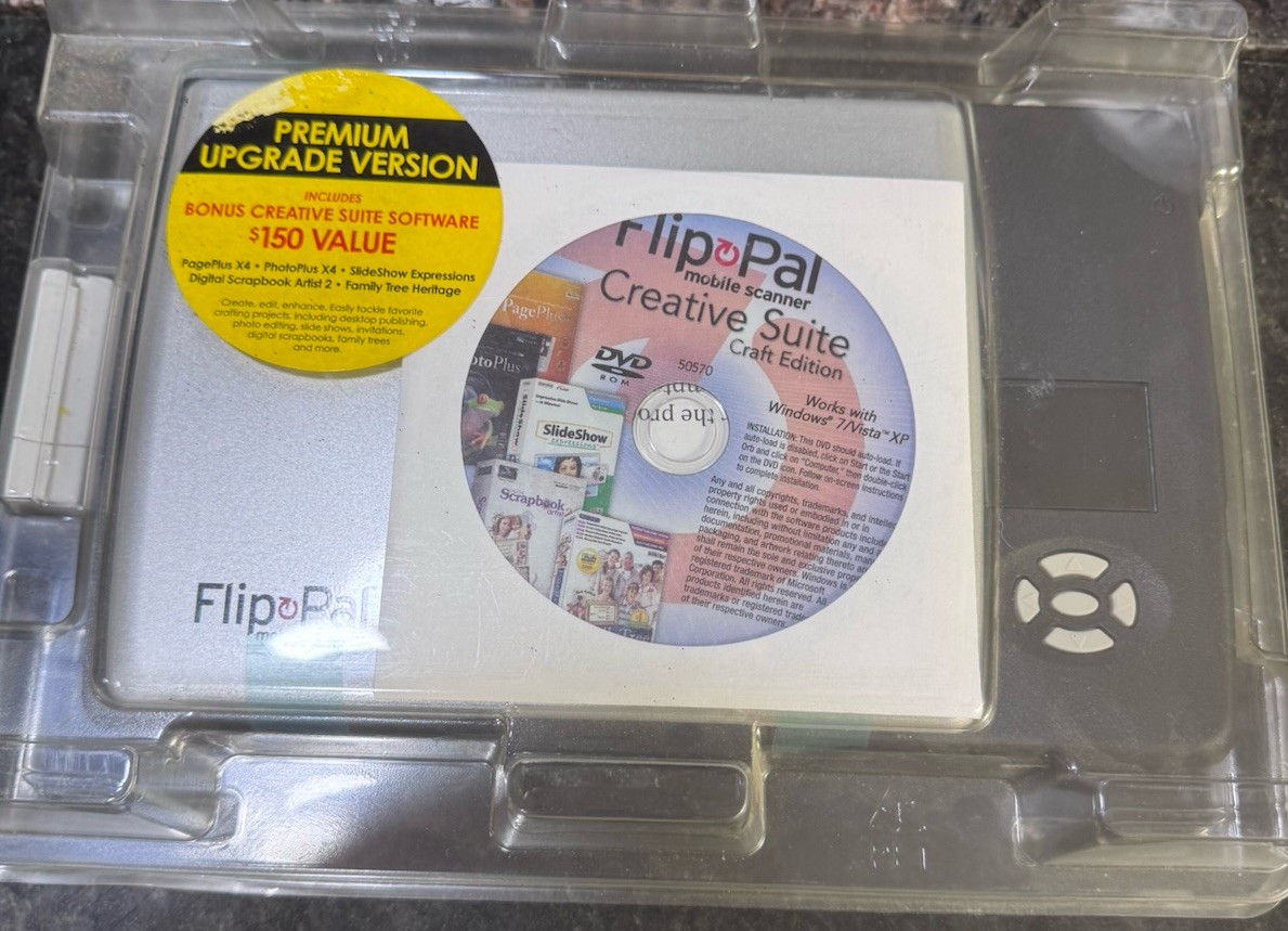 Flip Pal Mobile Scanner 100C Portable Flatbed Scanner New