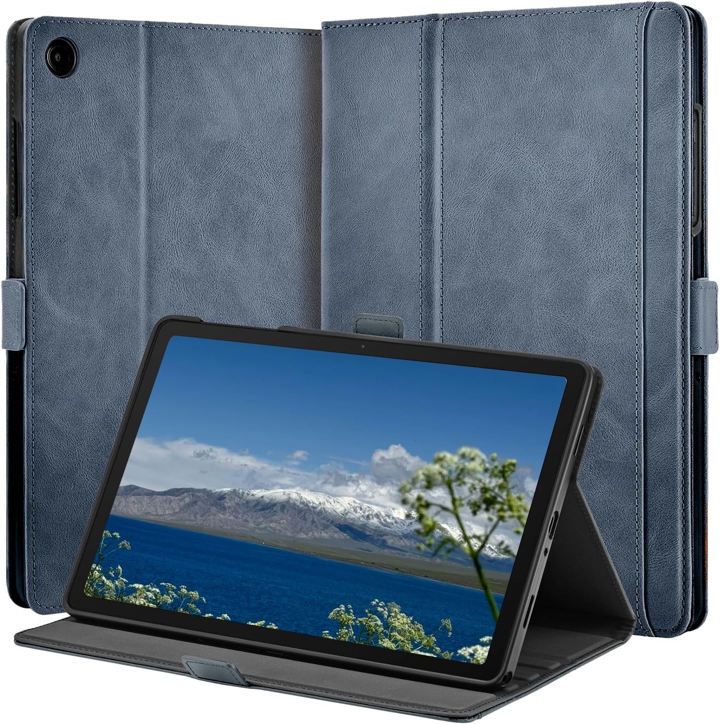 Case for Samsung Galaxy Tab A11+ Plus 11", Handmade Vegan Leather, Multi Angles