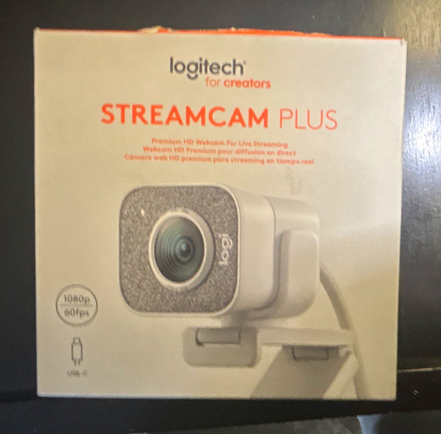 Logitech StreamCam Plus USB-C Webcam 1080p 60fps High Definition, White