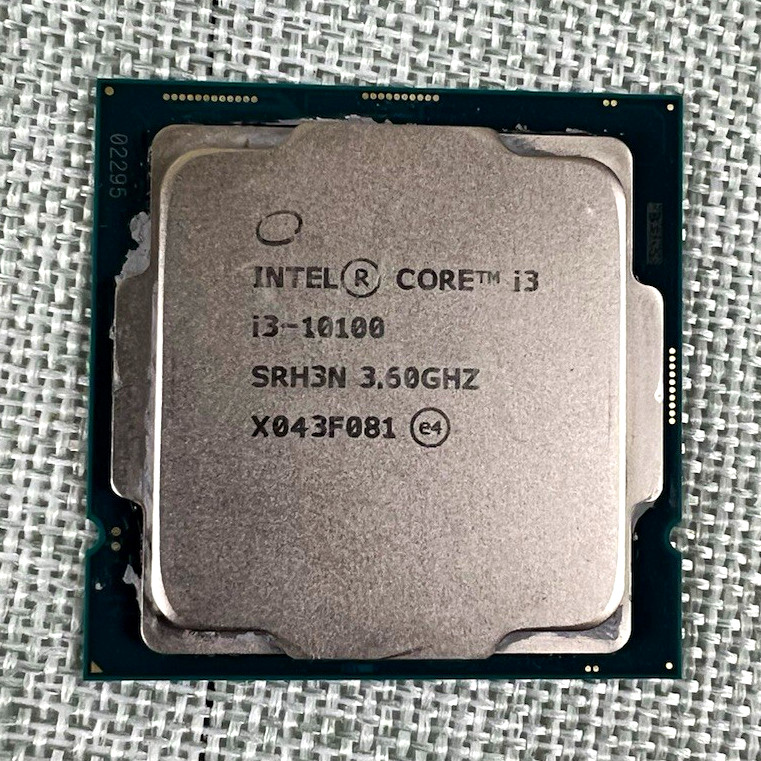 Intel Core i3-10100 3.60GHz 4-Core SRH3N FCLGA1200 8GT/s 6MB L3