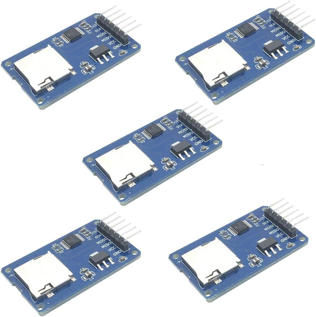 5pcs Micro SD TF Card Adater Reader Module 6Pin SPI Interface Driver Module