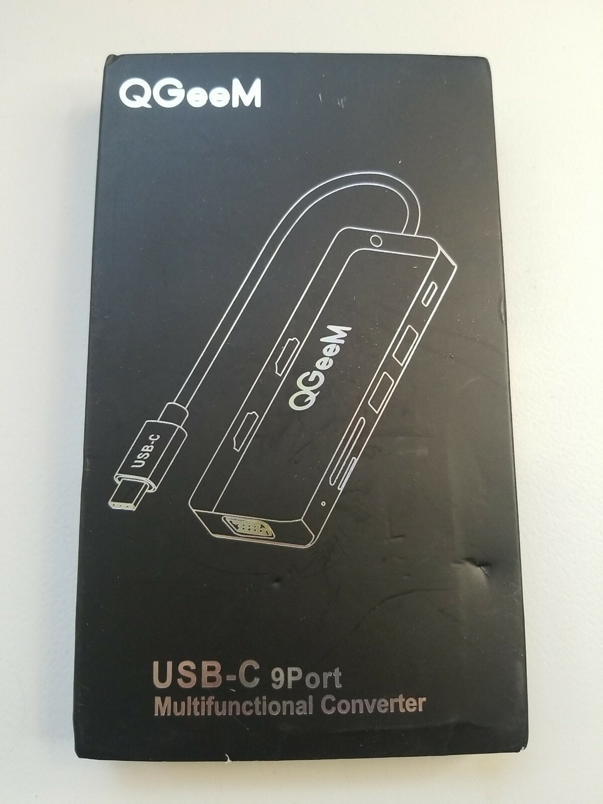 NEW, OPEN BOX, QGeem Usb-c 9 Port Multifunctional Converter 