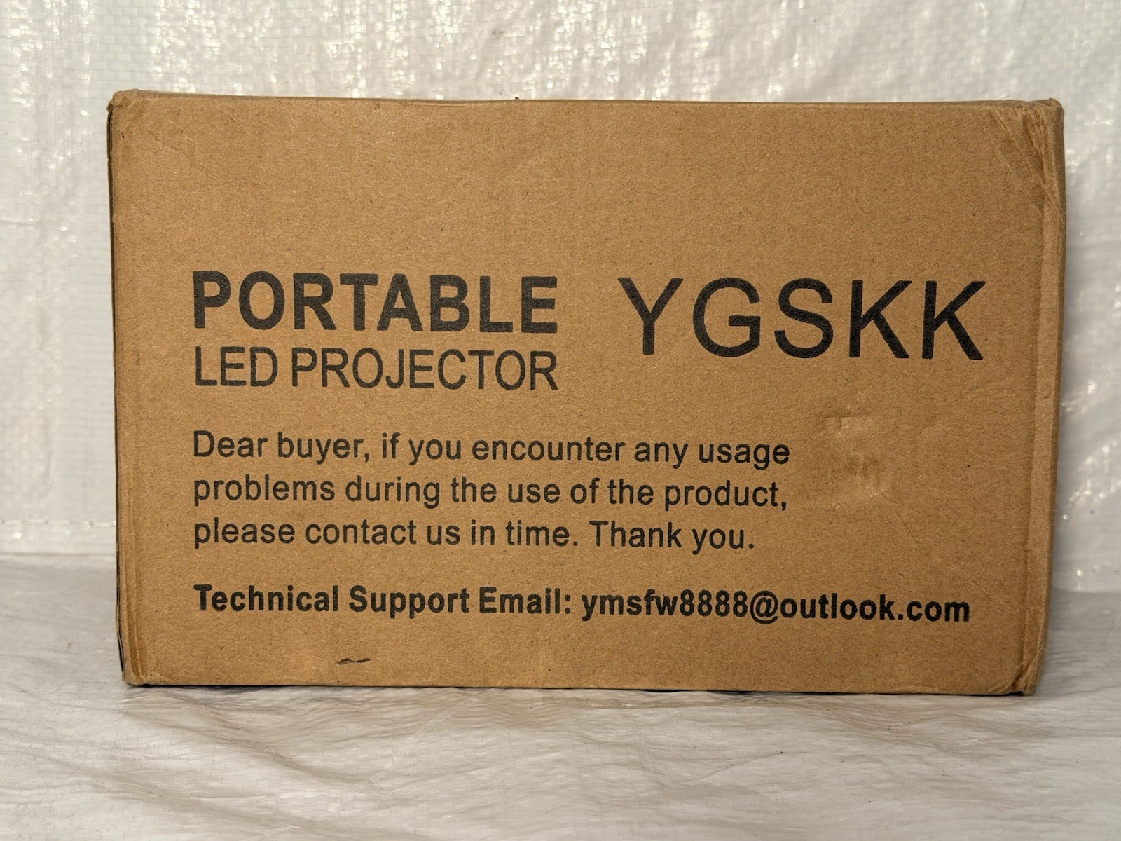 YGSKK Portable LED Projector White 1080P Native 4K Support WiFi Bluetooth Apps