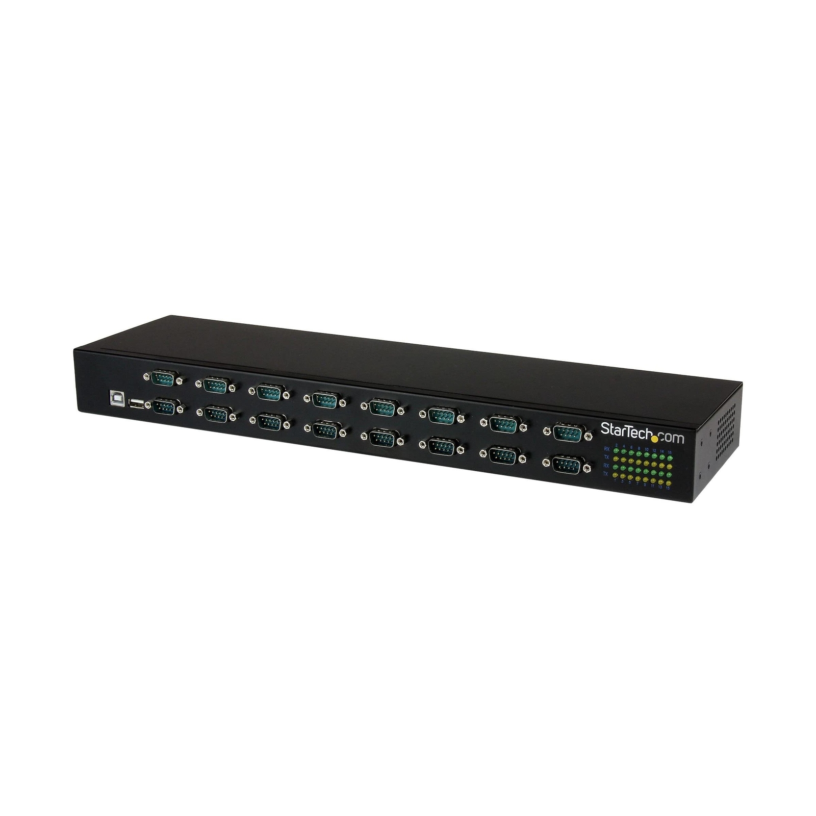 StarTech.com USB to Serial Hub - 16 Port - COM Port Retention - Rack Mount an...