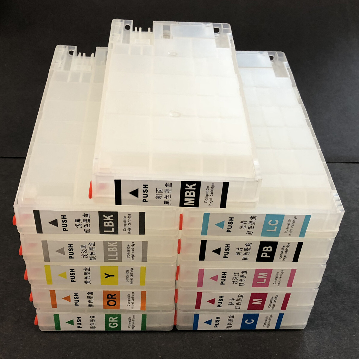 Compatible Stylus Pro 4900/4910 Refillable Ink Cartridge Auto Reset Chips 11X275