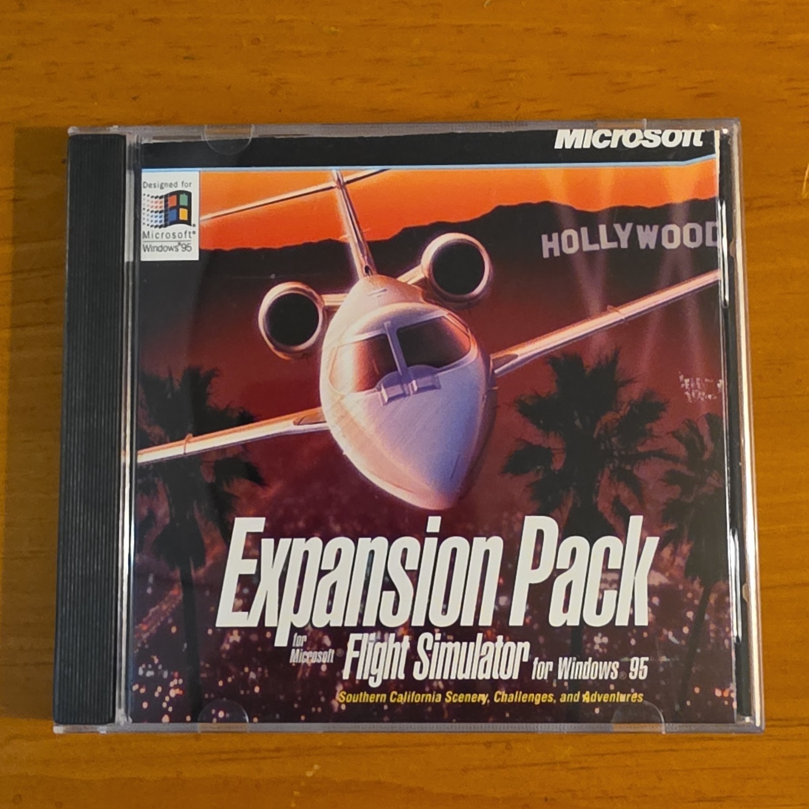 Microsoft Expansion Pack For Flight Simulator PC CD Rom Windows 95 RARE VINTAGE