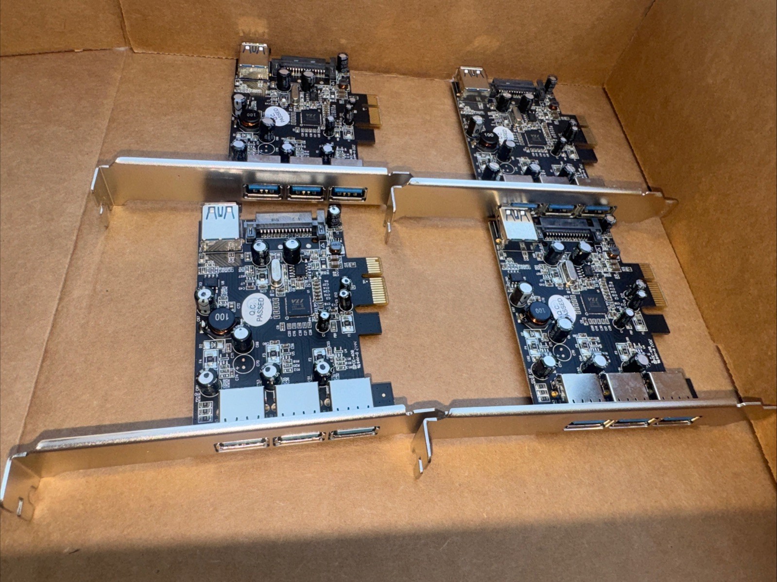 Lot Of 4 StarTech.com 4-port PCI Express USB 3.0 card Model PEXUSB3S42