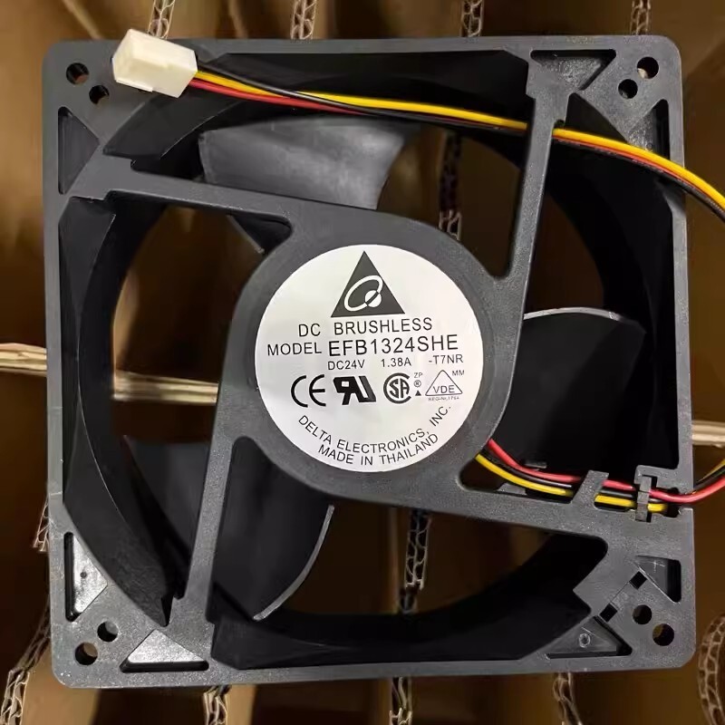 Delta EFB1324SHE DC24V 1.38A 12738 3-Pin Inverter Cooling Fan