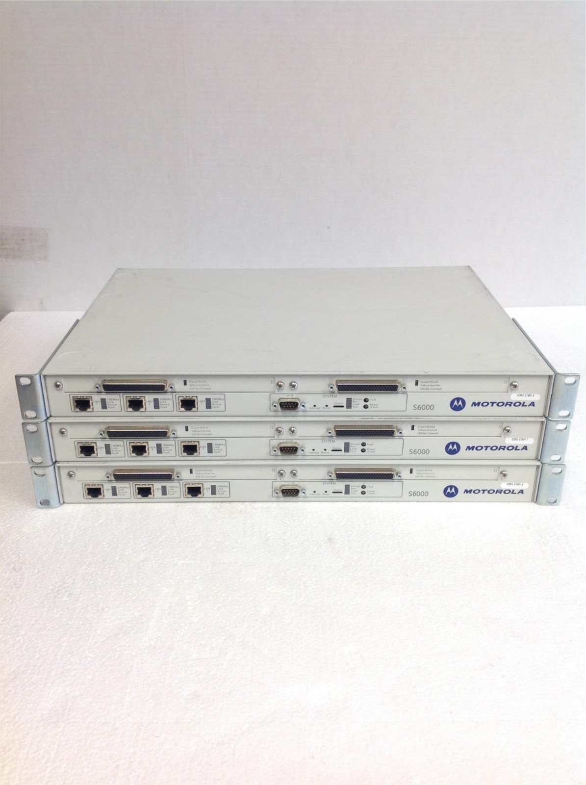 9x Motorola S6000 Multi Protocol Router CLN1780N w/Rack Ears,Power Cord,WORKING