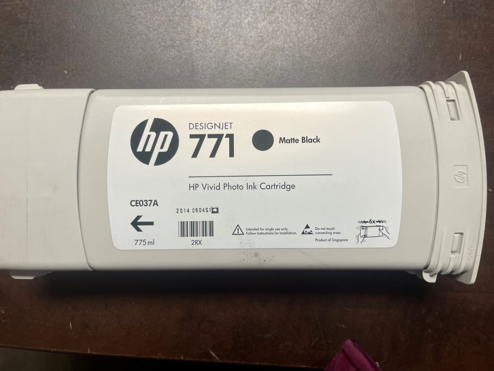 2014 -Ink for HP Designjet Z6200 Z6600 / No. 771 B6Y15A CE037A Matte Black