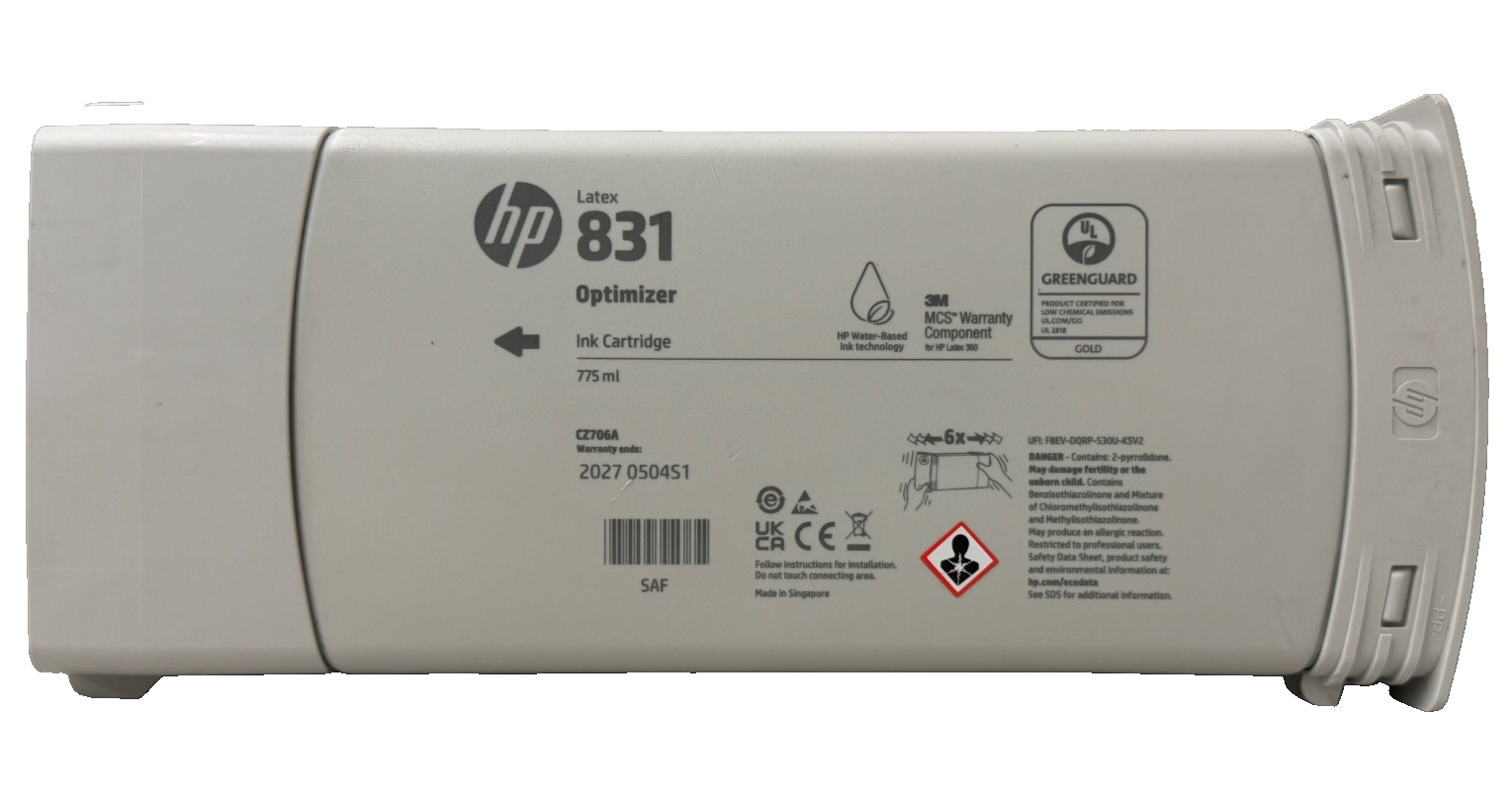 New Genuine HP 831 Optimizer Ink Cartridge 775ml