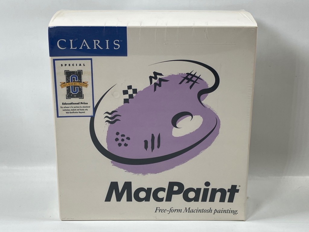 Claris MacPaint Vintage Apple Macintosh Software (1989) New + Factory Sealed