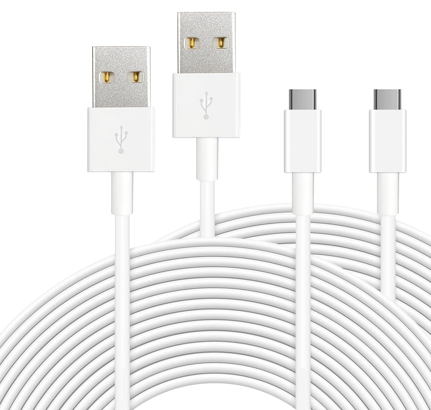 ANLINK 2 Pack 10ft/3M Long USB C Cable, Durable A to C 10ft, White