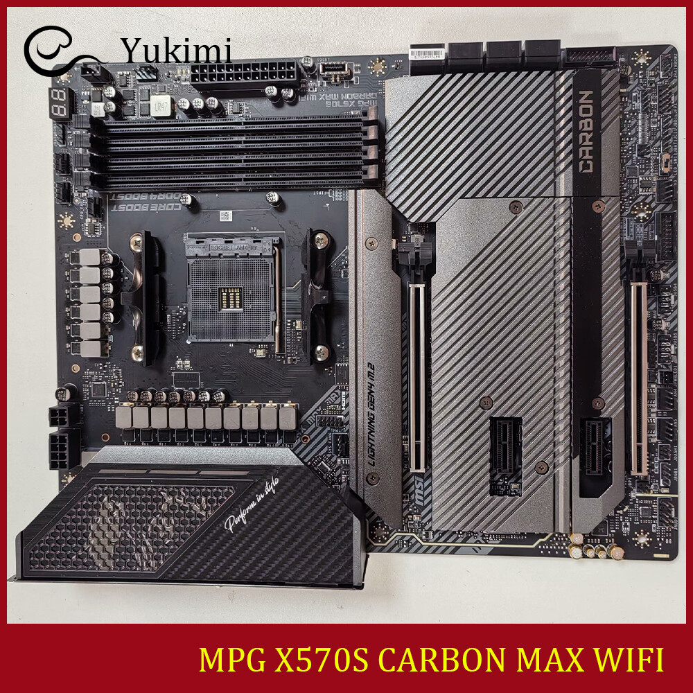 FOR MSI MPG X570S CARBON MAX WIFI DDR4*4 AMD AM4 128GB HDMI Motherboard Test OK