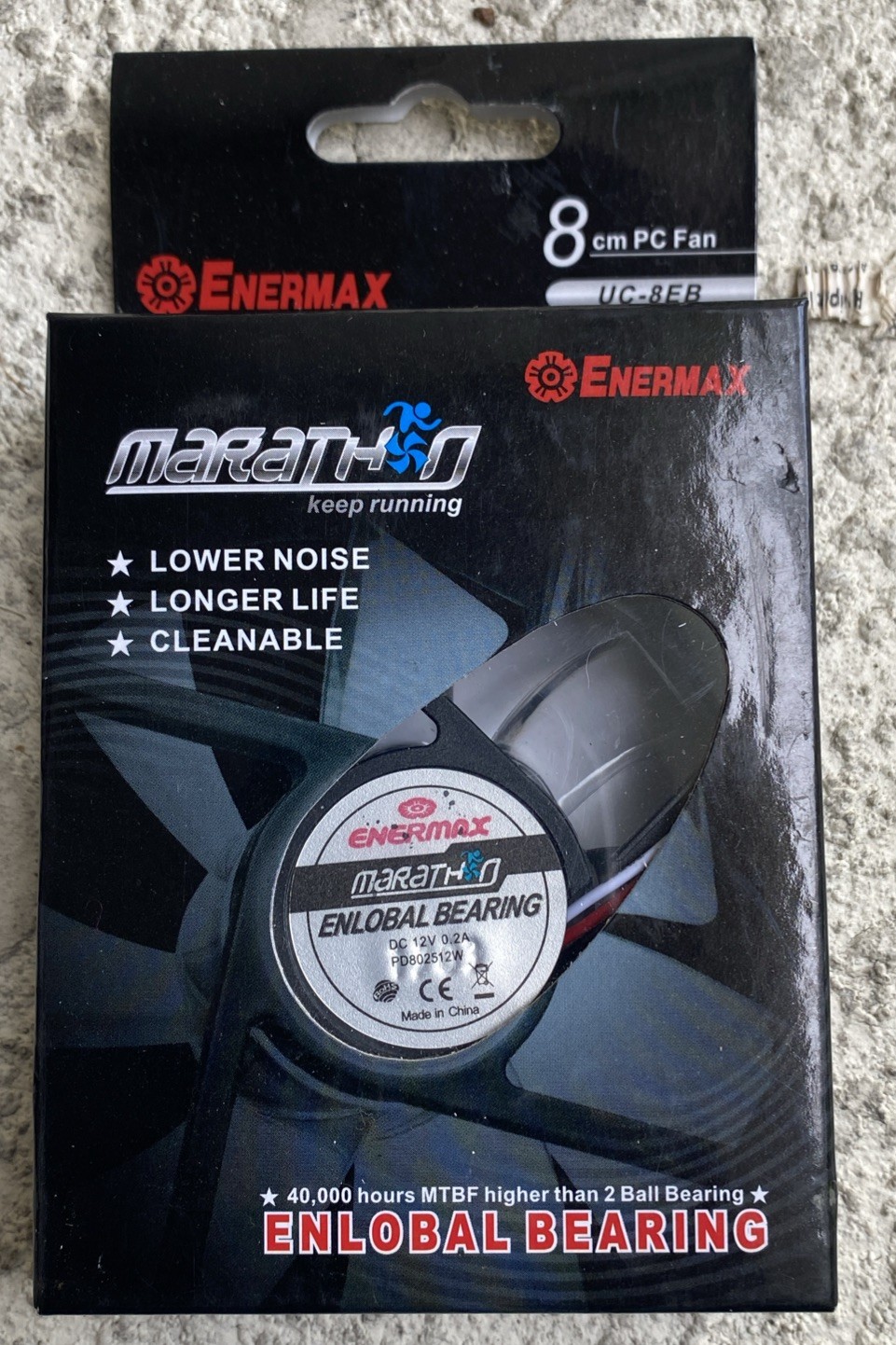NEW Enermax Marathon 80mm Silent PC Case Fan UC-8EB