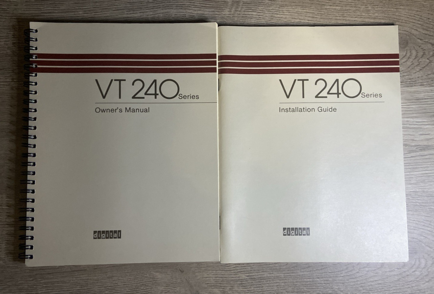 Digital DEC VT240 Series Owner's Manual and Installation Guide Vintage Terminal